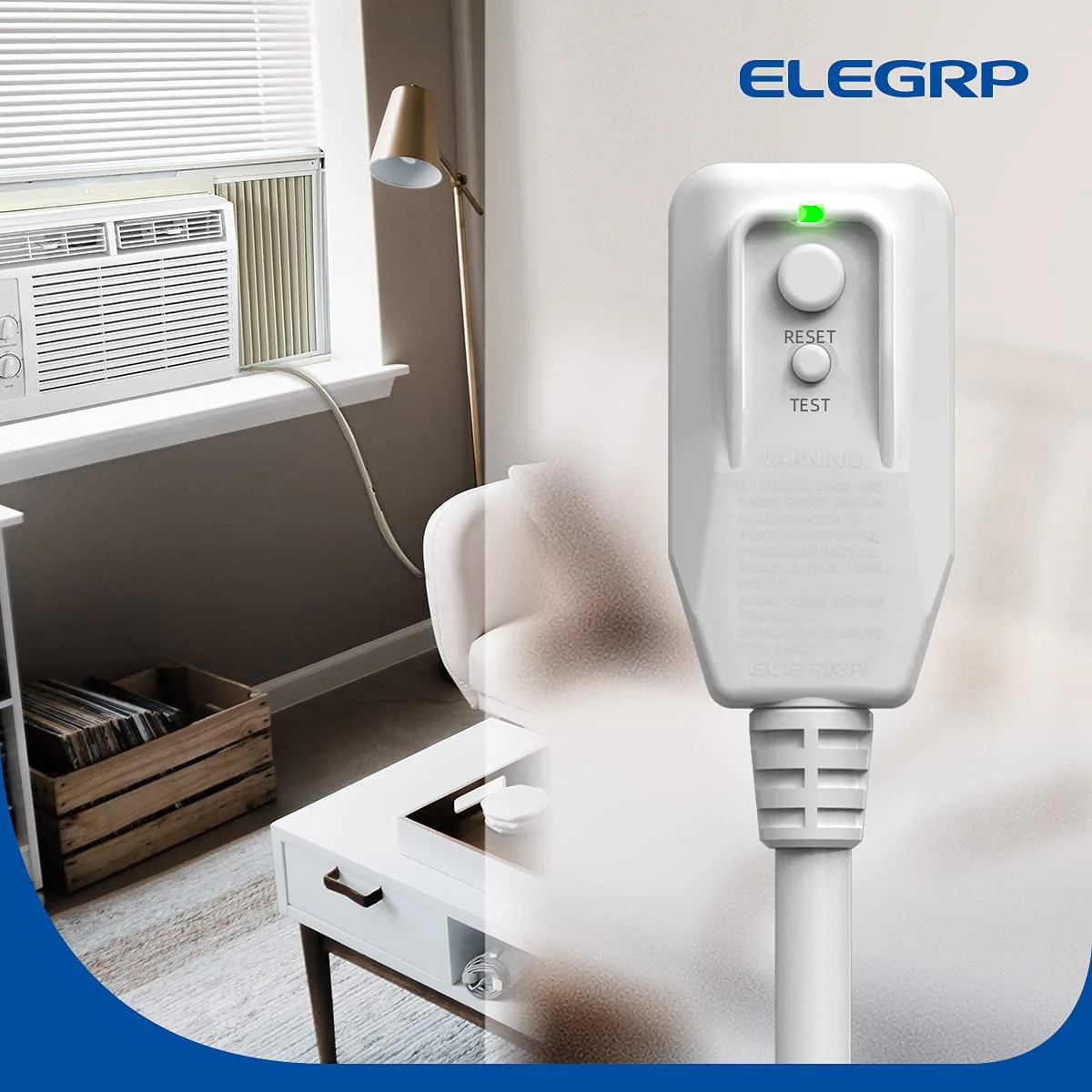 15A 240V 3600W, NEMA 6-15P, 14AWG, LCDI AC Power Cord with Safety Protection - Image 5