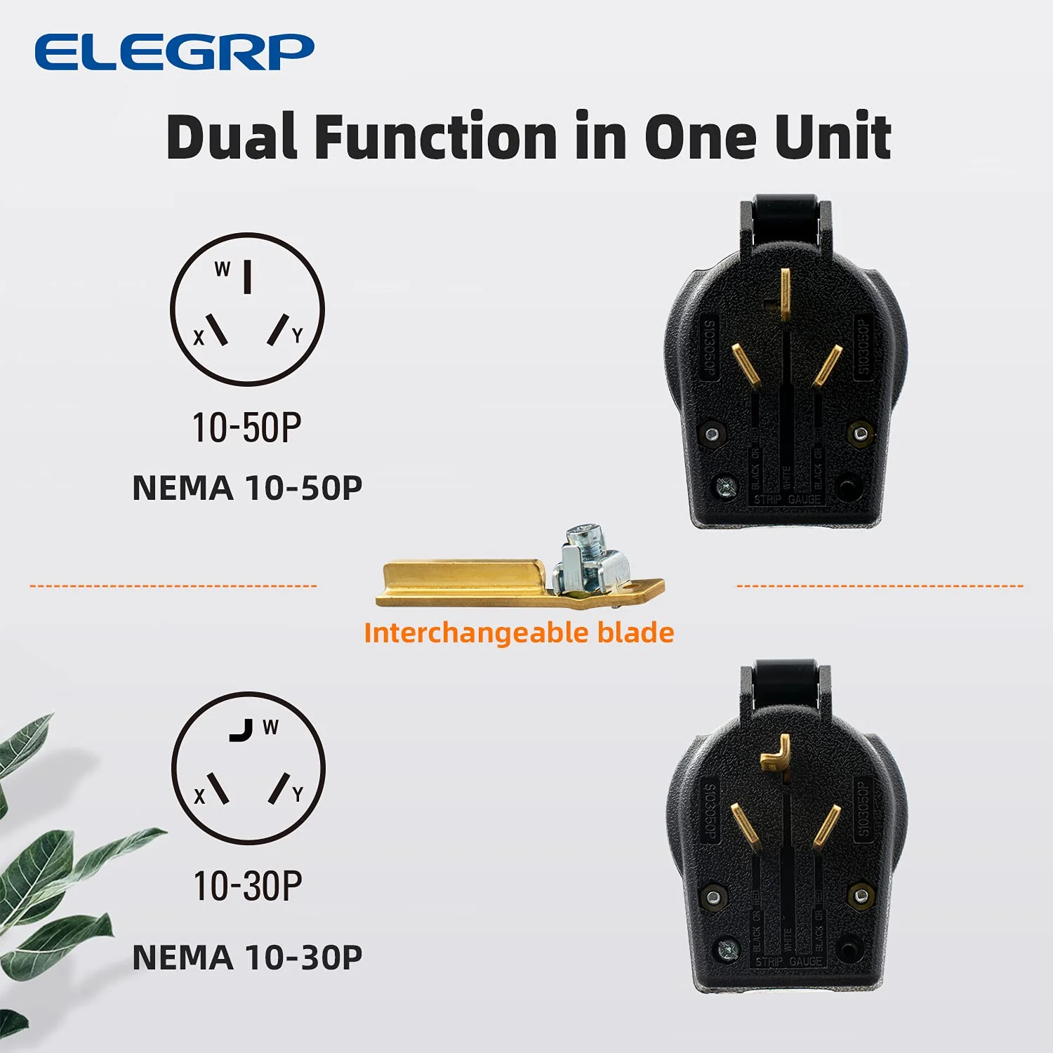 ELEGRP 30/50 Amp Flush Mount Power Receptacle, NEMA 10-30R & 10-50R Outlet, and Heavy Duty Plug, NEMA 10-30P & 10-50P, 125/250V, UL Listed - Image 15
