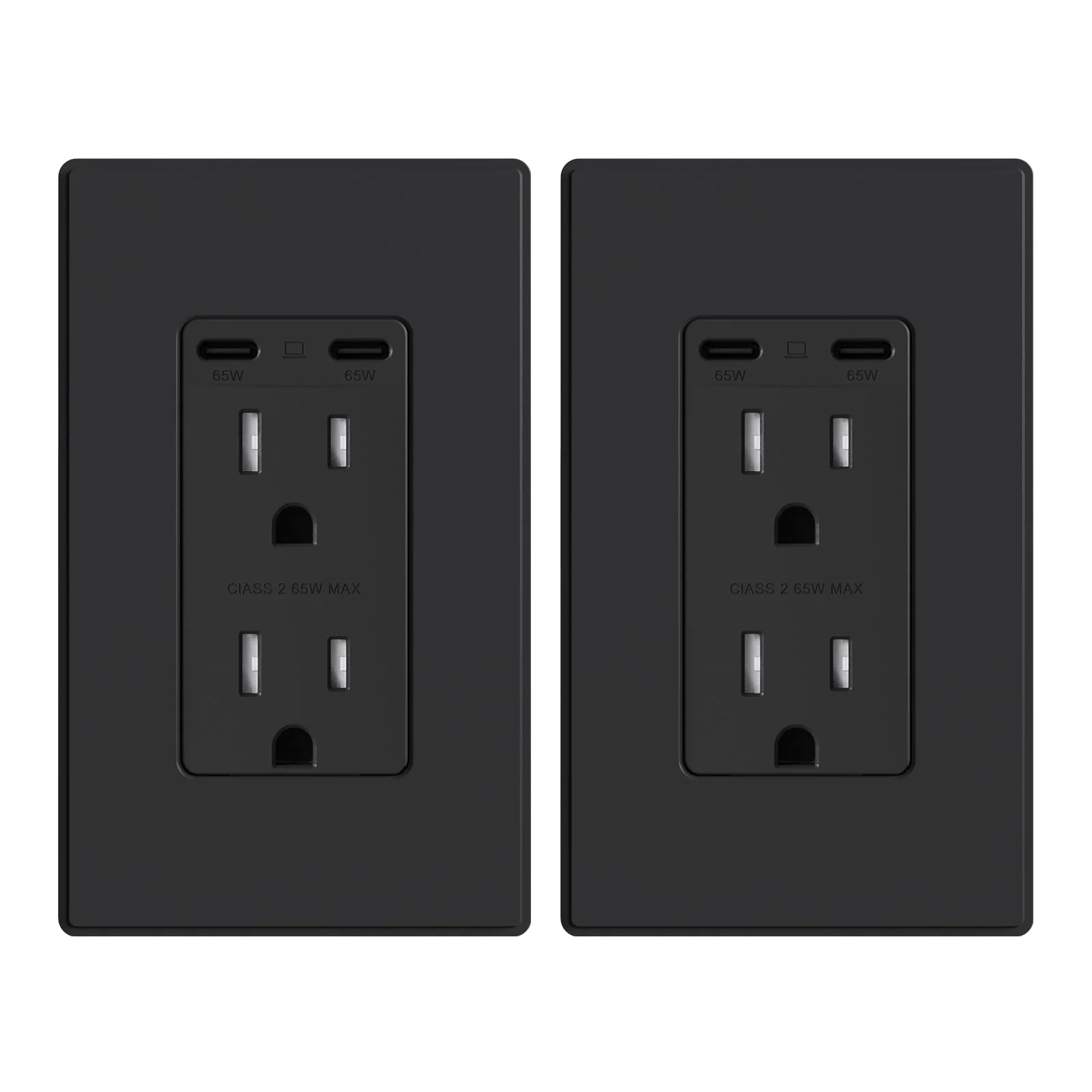 65W Total Output USB Type C/C, Fast Charging Outlet with 15A/20A, Tamper-Resistant Wall Outlet - Image 17