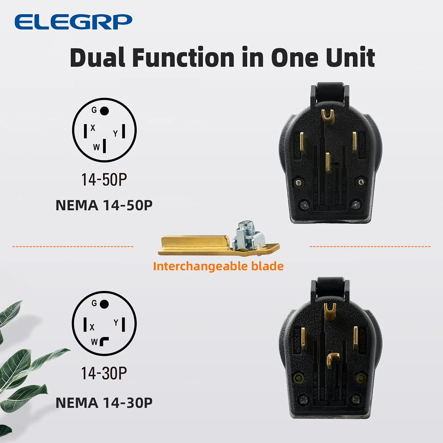 ELEGRP 30/50 Amp Flush Mount Power Receptacle, NEMA 14-30R & 14-50R Outlet, and Heavy Duty Plug, NEMA 14-30P & 14-50P, 125/250V, UL Listed - Image 15