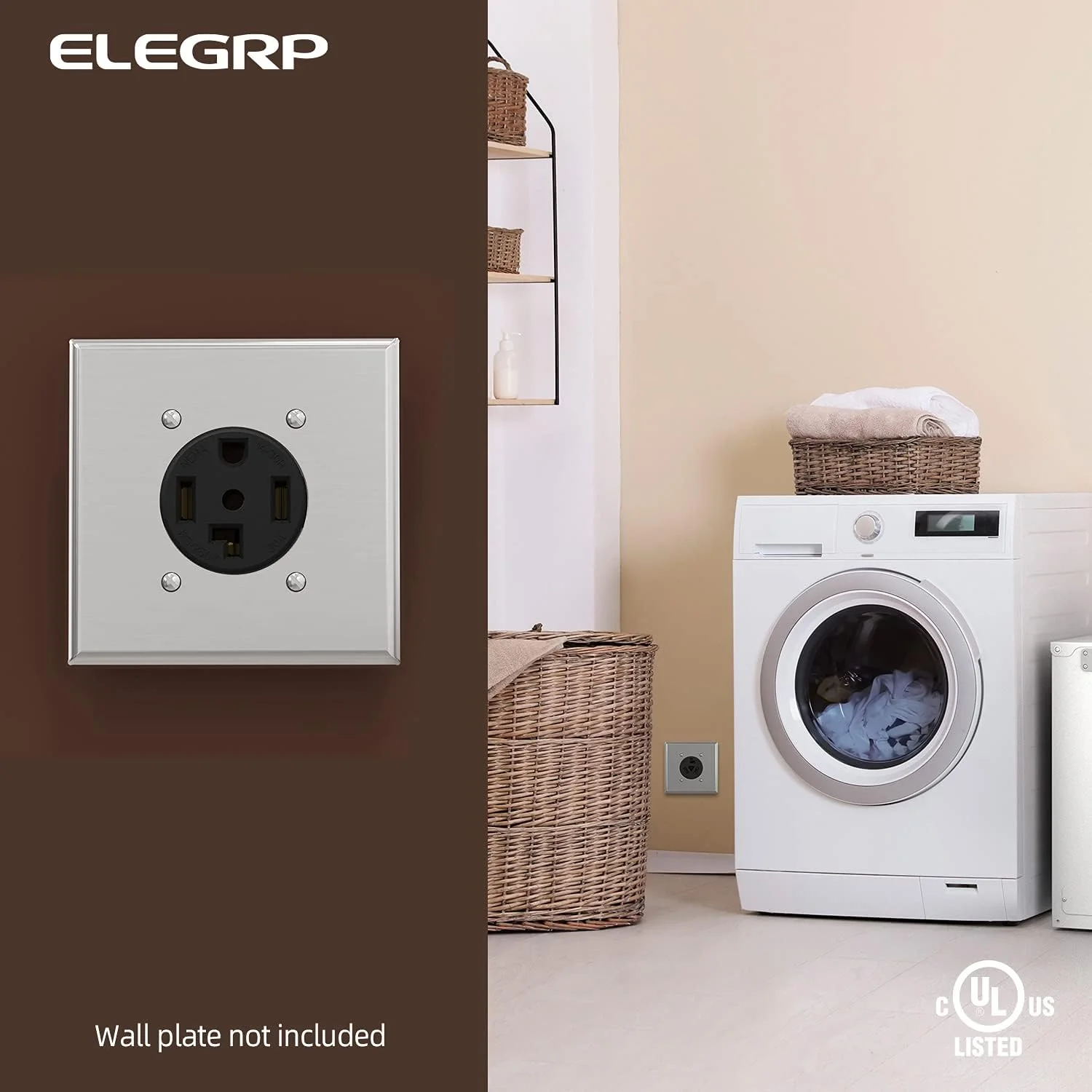 ELEGRP 30/50 Amp Flush Mount Power Receptacle, NEMA 14-30R & 14-50R Outlet, and Heavy Duty Plug, NEMA 14-30P & 14-50P, 125/250V, UL Listed - Image 9