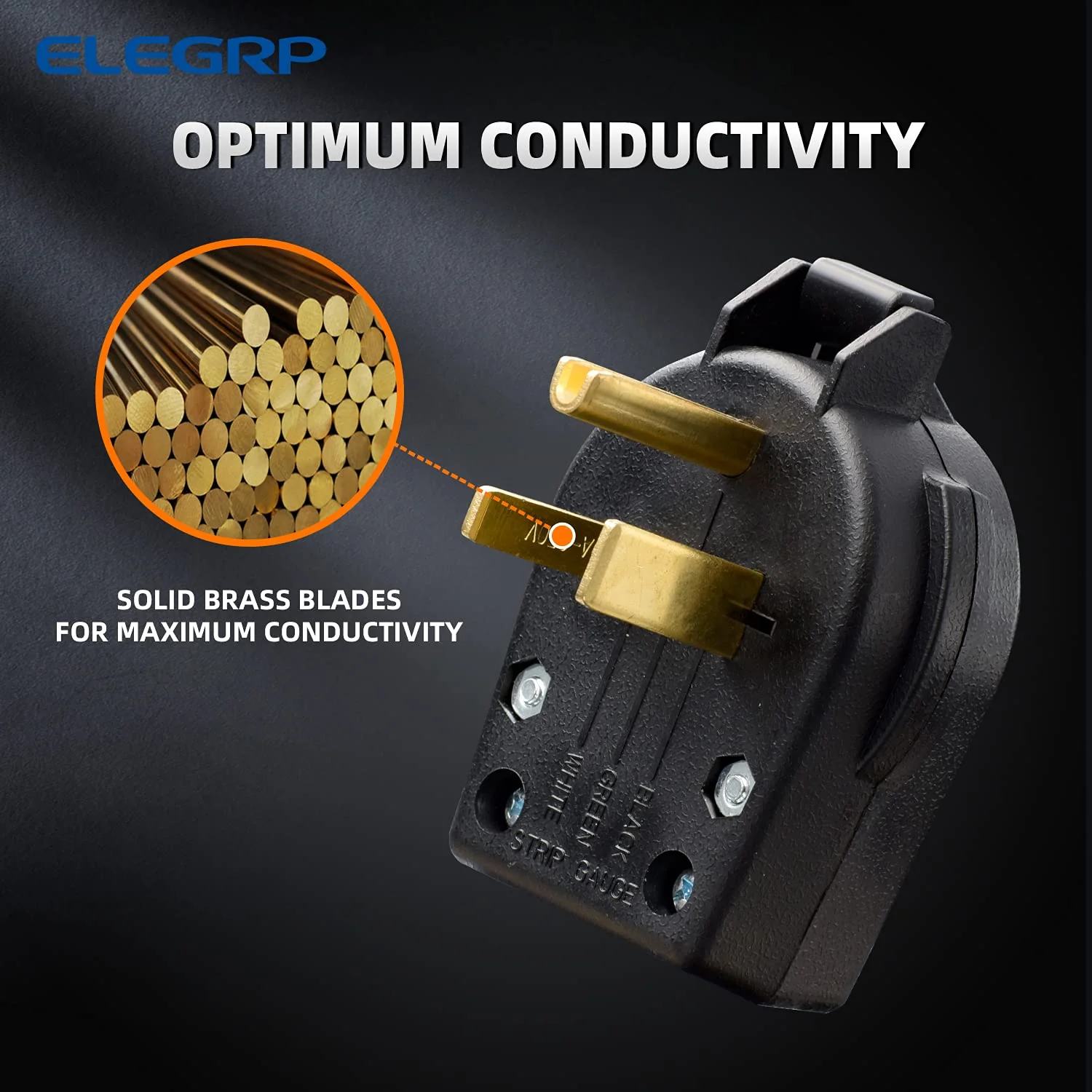 ELEGRP 30/50 Amp Flush Mount Power Receptacle, NEMA 6-30R & 6-50R Outlet, and Heavy Duty Plug, NEMA 6-30P & 6-50P, 250V, UL Listed - Image 4