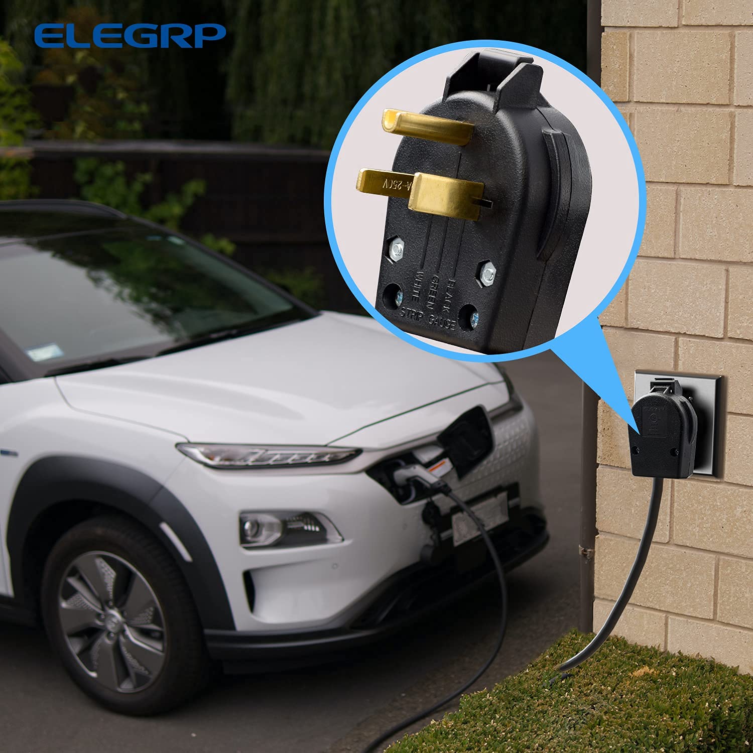 ELEGRP 30/50 Amp Flush Mount Power Receptacle, NEMA 6-30R & 6-50R Outlet, and Heavy Duty Plug, NEMA 6-30P & 6-50P, 250V, UL Listed - Image 5