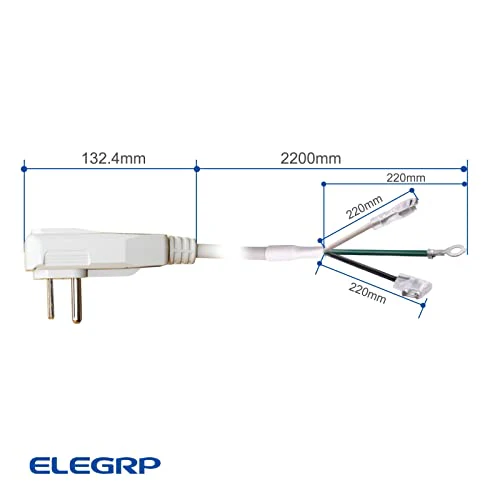 25A 240V 6000W, NEMA 6-30P, 12AWG, LCDI AC Power Cord with Safety Protection - Image 4