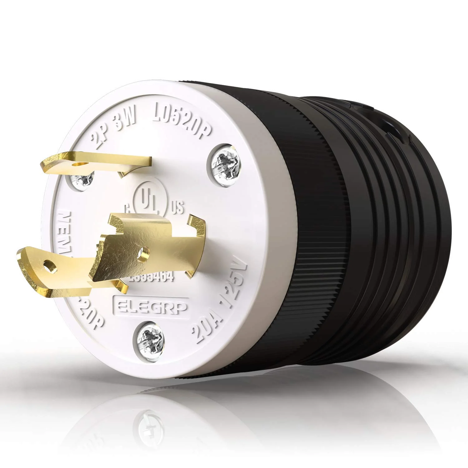 ELEGRP NEMA L5-20P & L5-20R Locking Plug and Connector Set, Generator Twist Lock Adapter, 20A 125V, 2-Pole 3-Wire Grounding - Image 5