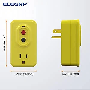 15A 125V, 5-15P 3-Prong Grounding, Single Outlet, Portable GFCI Adapter - Image 9