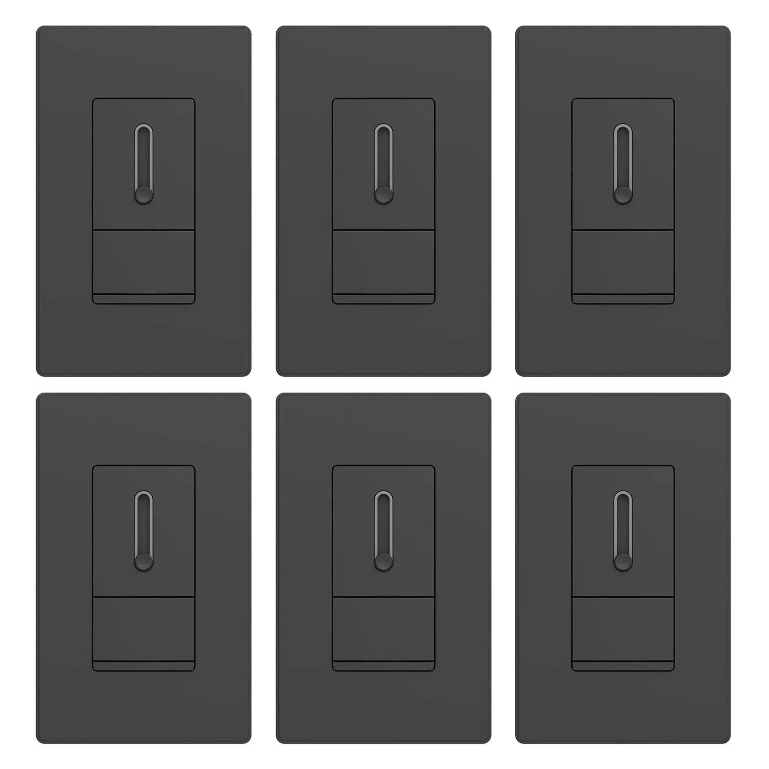 ELEGRP Slide Dimmer Switch, Single Pole or 3-Way, for LED, CFL, Incandescent Bulbs, Full Control with Preset, Rocker Paddle, Wall Plate Included - Image 6