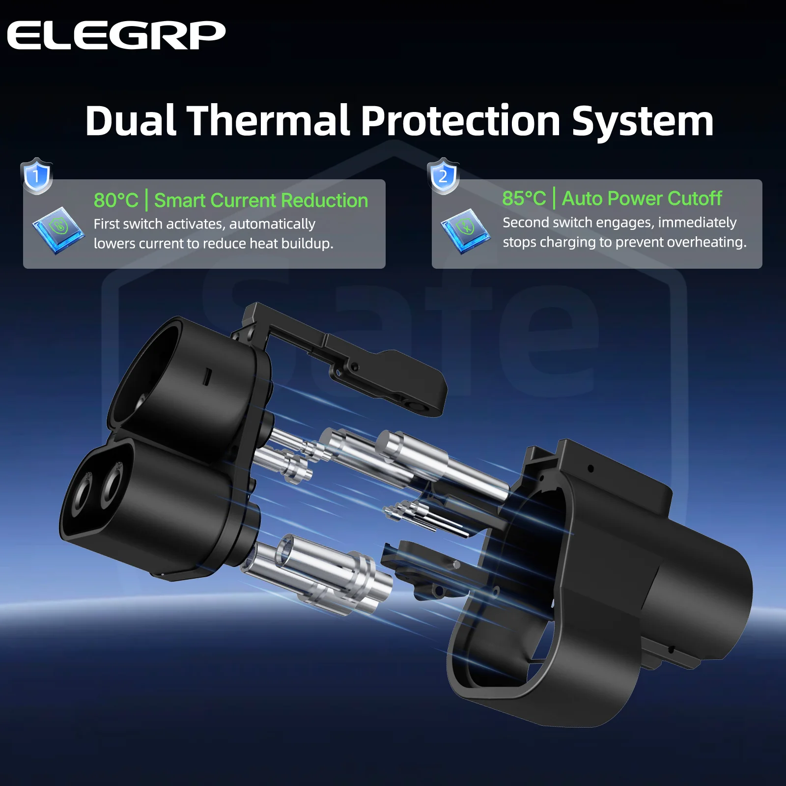 EV Charging Adapter 500A 1000V DC, NACS Charger to CCS1 Vehicle - Image 3