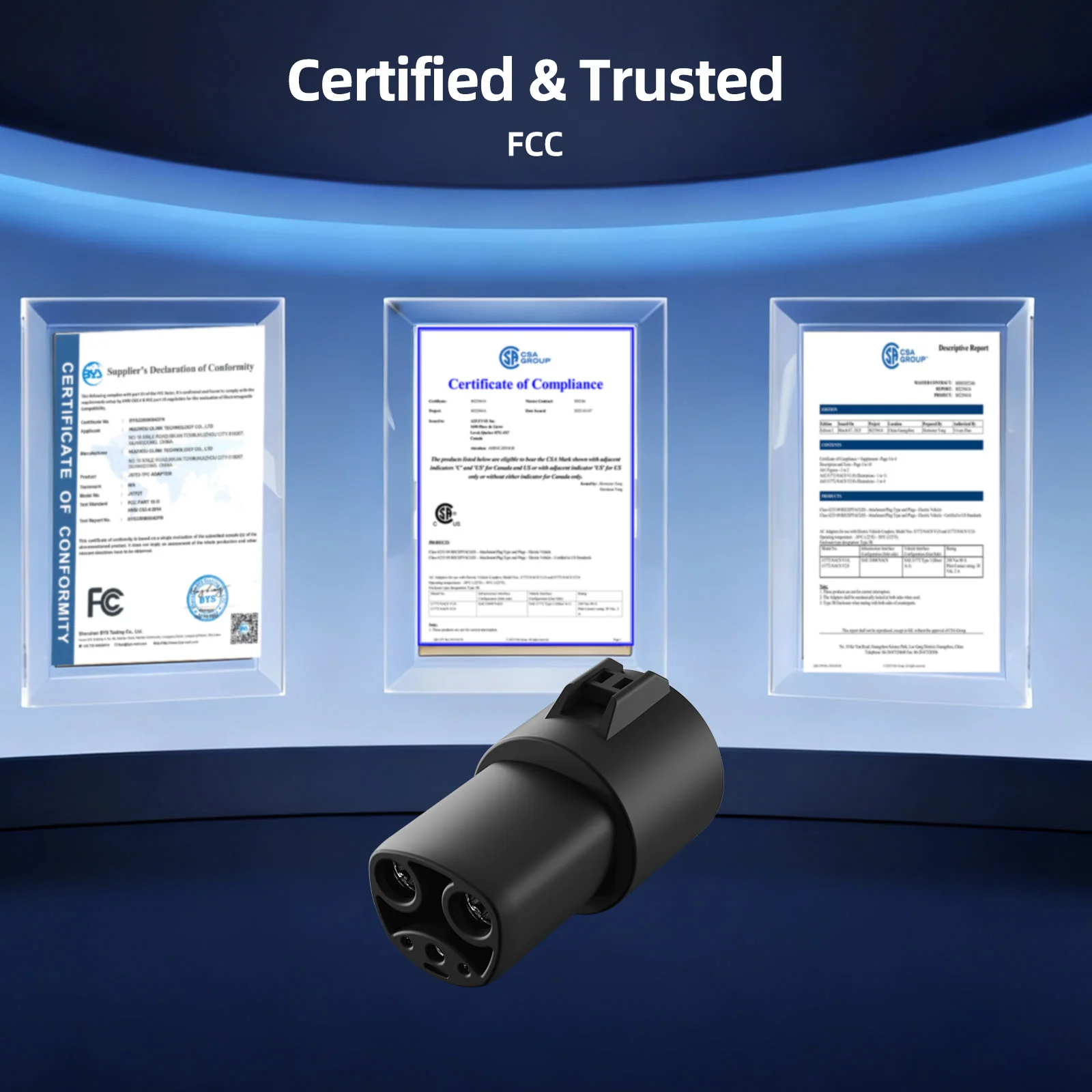 EV Charging Adapter 80A 250V AC, J1772 Charger to NACS Vehicle - Image 6