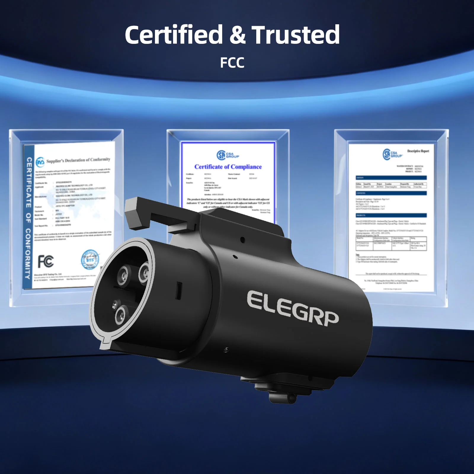 EV Charging Adapter 80A 250V AC, NACS Charger to J1772 Vehicle - Image 8