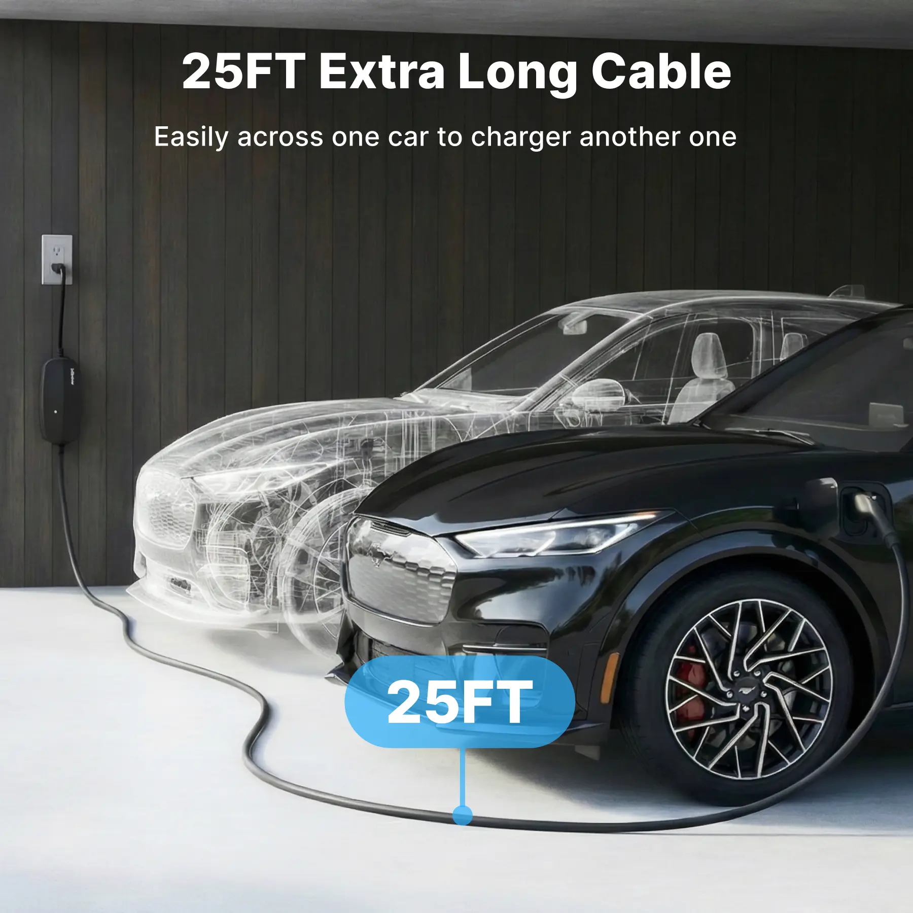 Flexible Level 1-2 J1772 EV Portable Charger with Dual Plug - Image 4