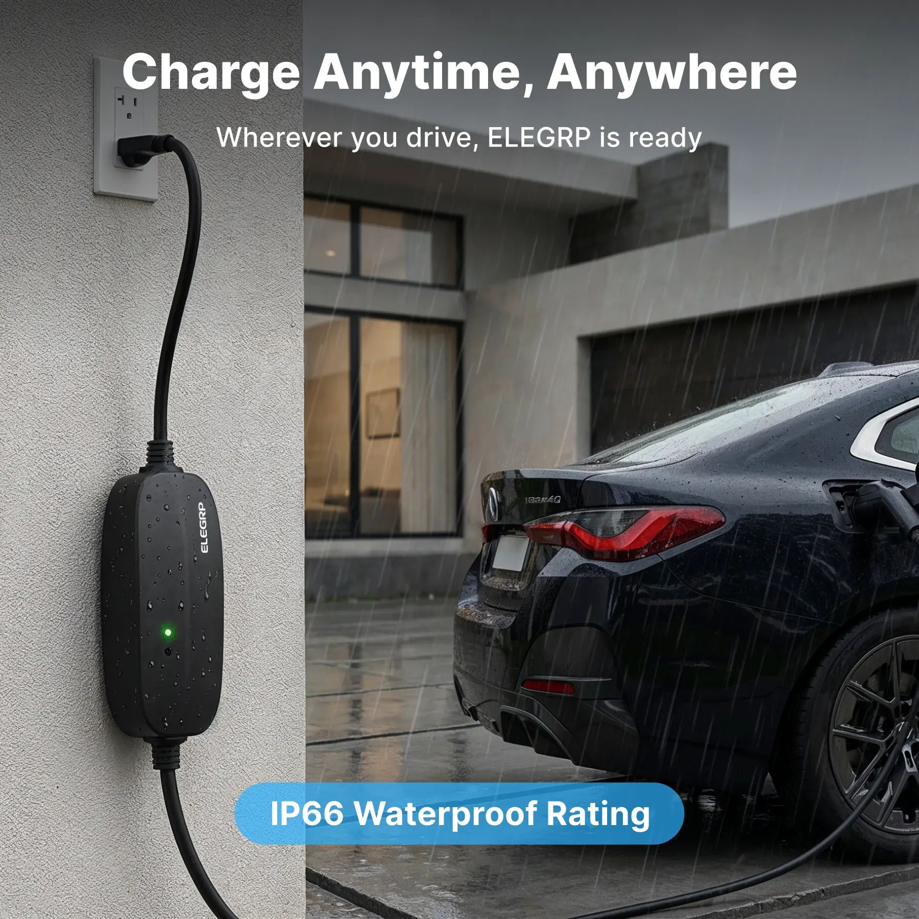 Flexible Level 1-2 J1772 EV Portable Charger with Dual Plug - Image 6